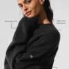 Unisex New Class-strikkegenser i ull og kashmir med rund hals – Svart