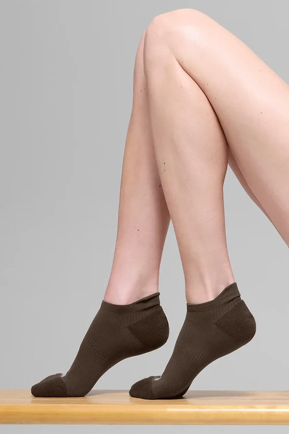 Unisex Performance Tab-sokker – Espresso