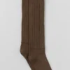 Unisex-scrunch-sokker – Espresso