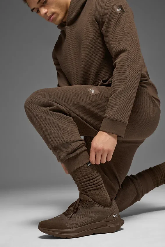Unisex-scrunch-sokker – Espresso