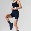 Unisex-scrunch-sokker – marineblå