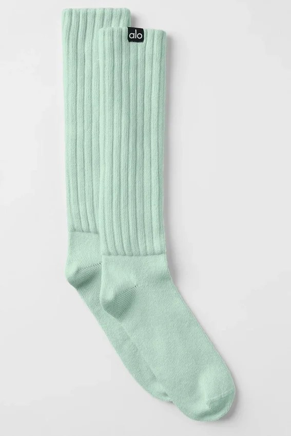Unisex-scrunch-sokker – spearmint
