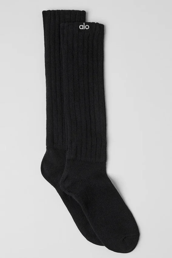 Unisex-scrunch-sokker – svart