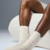 Unisex-sokker med rynk – benhvit