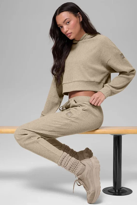 Unisex-sokker med rynket ben – Gravel
