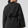 Urbanite Wrap-pufferjakke – svart