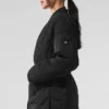 Urbanite Wrap-pufferjakke – svart