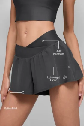 V-Cute løpeshorts – antrasitt
