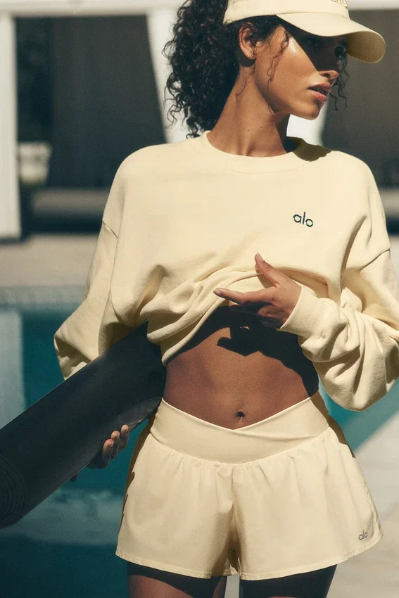 V-Cute løpeshorts – Candlelight Yellow