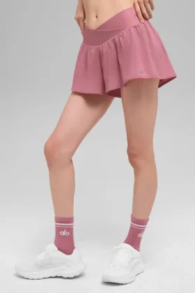 V-Cute løpeshorts – rosa villrose