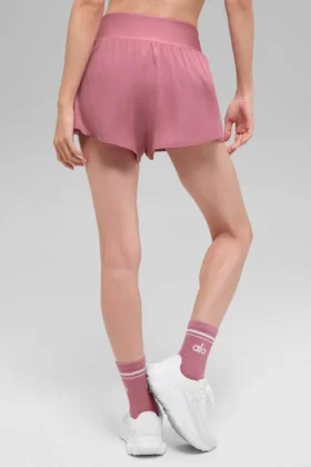 V-Cute løpeshorts – rosa villrose
