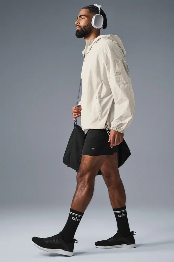 Vantage nylon ripstop-treningsjakke – benhvit