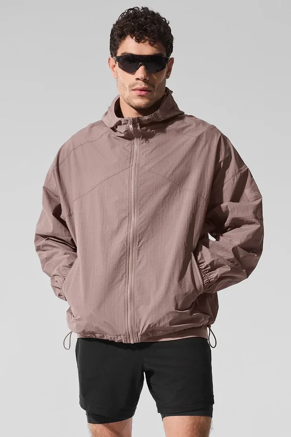 Vantage Nylon Ripstop-treningsjakke – Mushroom