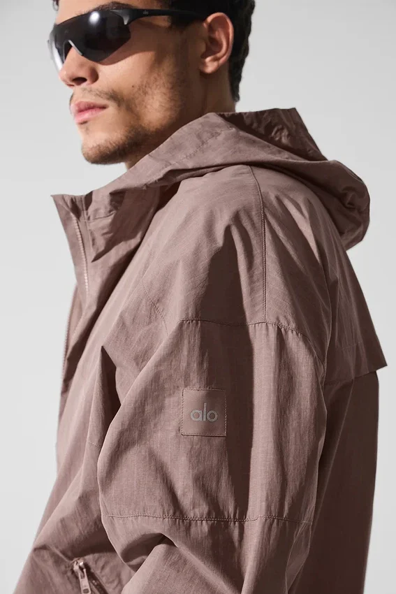 Vantage Nylon Ripstop-treningsjakke – Mushroom