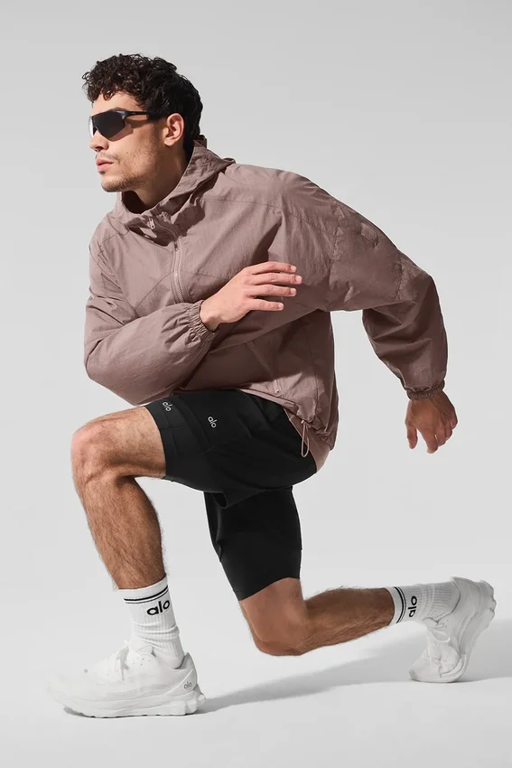 Vantage Nylon Ripstop-treningsjakke – Mushroom