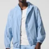 Vantage nylon ripstop-treningsjakke – Seashell Blue