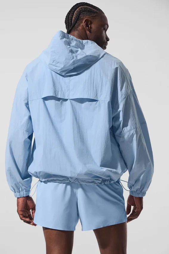 Vantage nylon ripstop-treningsjakke – Seashell Blue