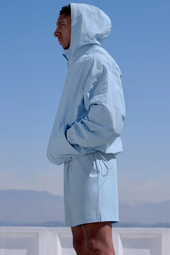 Vantage nylon ripstop-treningsjakke – Seashell Blue