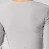 Vasket Alosoft Crop Finesse langermet - Grey Sky Wash