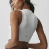 Velvære Rib Flaunt Singleter – Hvit
