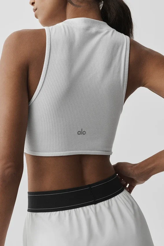 Velvære Rib Flaunt Singleter – Hvit