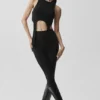 Velvære Rib Flaunt Tank – Svart