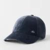 Velvet Off-Duty Cap – marineblå