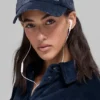 Velvet Off-Duty Cap – marineblå