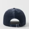 Velvet Off-Duty Cap – marineblå
