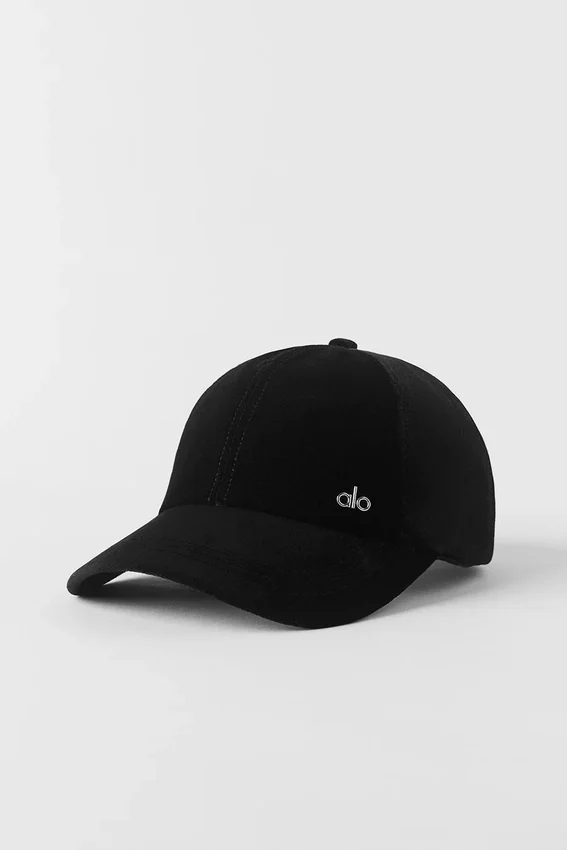 Velvet Off-Duty Cap – Svart