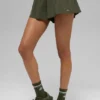 Victory løpeshorts – Green Olive