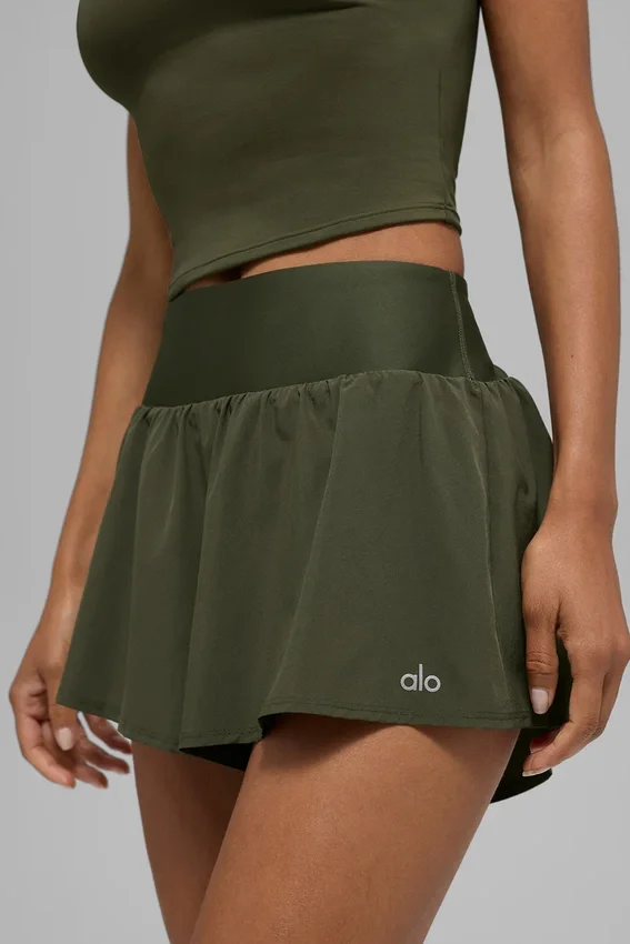 Victory løpeshorts – Green Olive