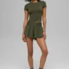 Victory løpeshorts – Green Olive