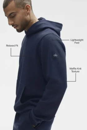 Waffle Lounge-hettegenser – Navy