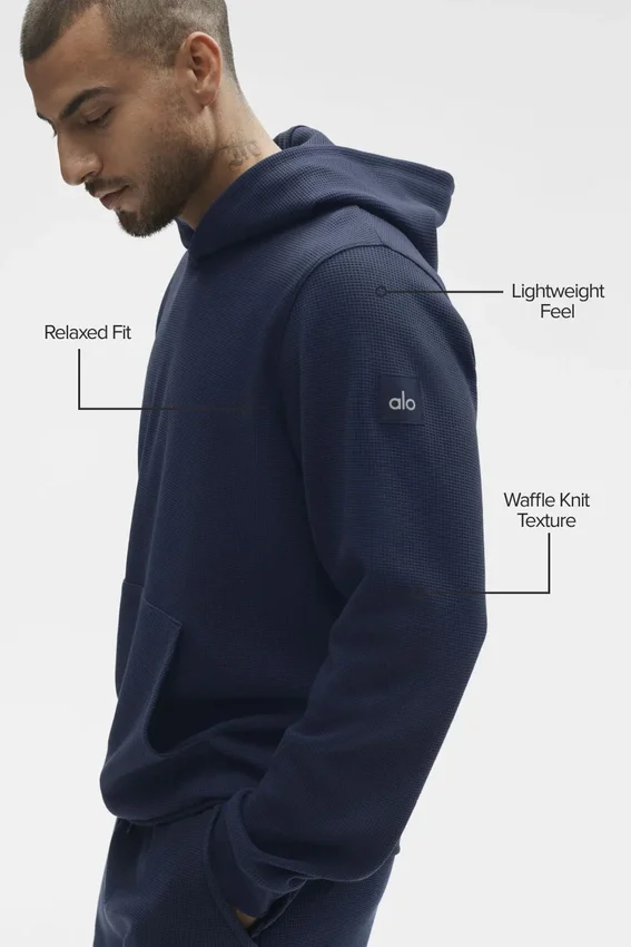 Waffle Lounge-hettegenser – Navy