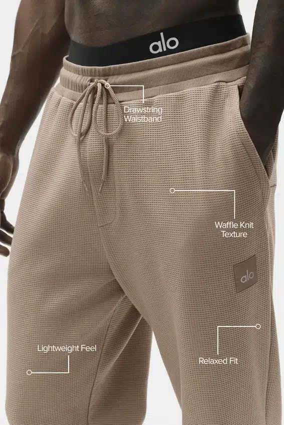 Waffle Lounge Jogger – Gravel