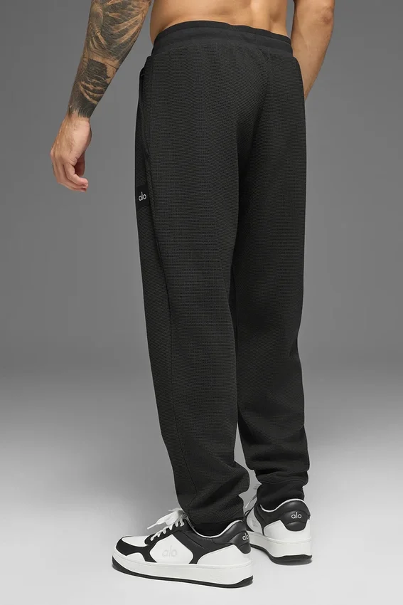 Waffle Lounge Jogger – Svart