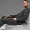 Waffle Lounge langermet T-skjorte – Anthracite