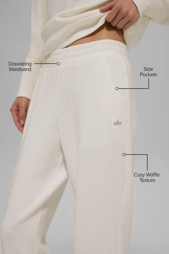 Waffle Weekend Escape Jogger – Ivory