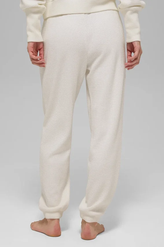 Waffle Weekend Escape Jogger – Ivory