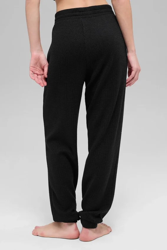 Waffle Weekend Escape Jogger – Svart