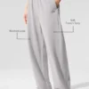 Washed Accolade joggebukser med rette ben – Grey Sky Wash