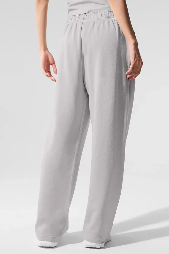 Washed Accolade joggebukser med rette ben – Grey Sky Wash