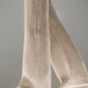 Winter Magic kashmirbukser med vid benvidde – Flax Heather
