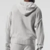 Wool Cashmere New Class Full Zip Hettegensere – Pearl Grey Heather