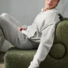 Wool Cashmere New Class Full Zip Hettegensere – Pearl Grey Heather