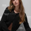 Wool Cashmere New Class kort cardigan – svart
