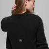 Wool Cashmere New Class kort cardigan – svart