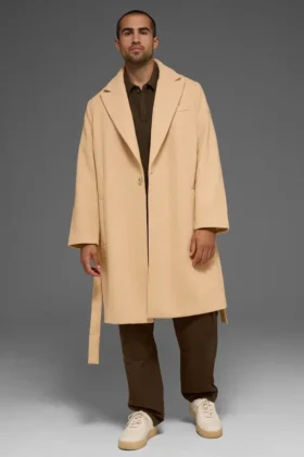 Wool Gameday Overcoat – kamel