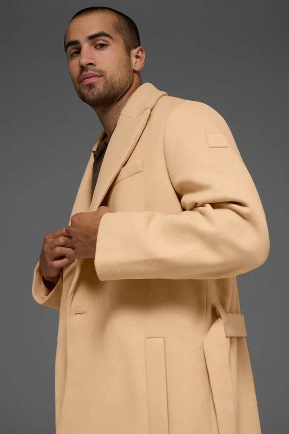 Wool Gameday Overcoat – kamel